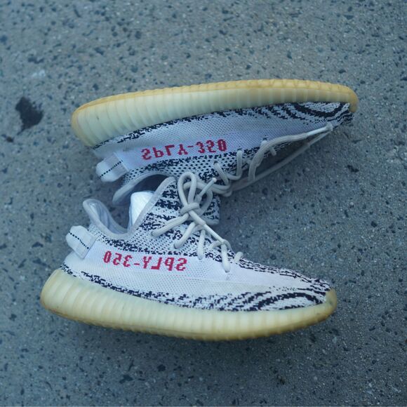 Adidas Yeezy Boost 350 V2 Zebra Men\'s Size 6 White Black Red CP9654 2017 main image 13